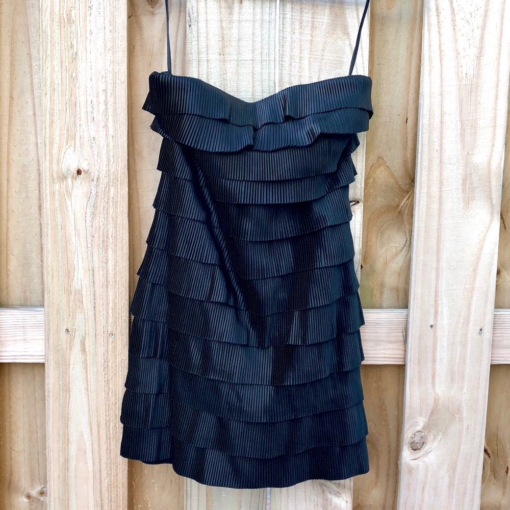 Strapless Frill Cocktail Dress